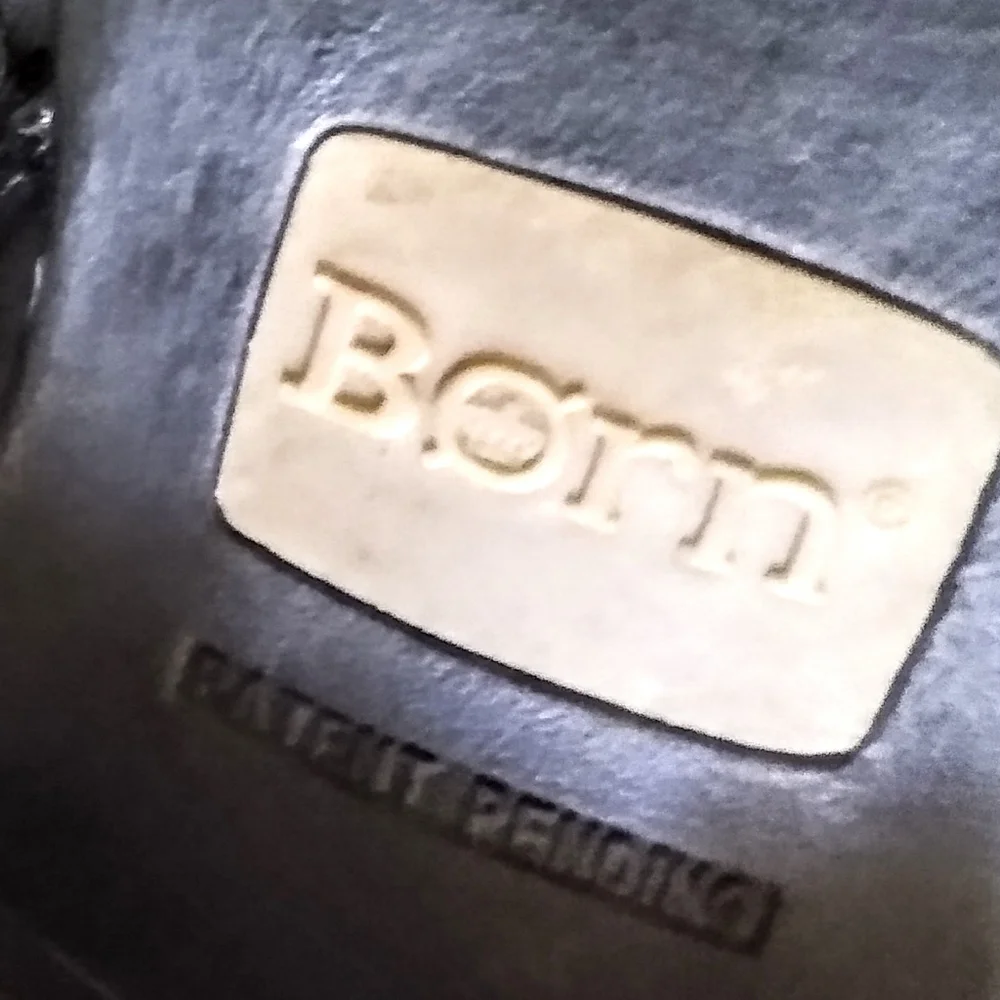 Born black leather ankle boots size 6.5 - Picture 7 of 10